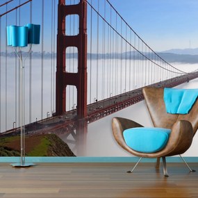 Sablio Tapeta Golden Gate v hmle - 336x220 cm