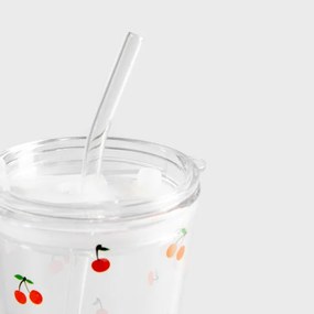 Pohár EMBO SUMMER so slamkou 745898 400 ml