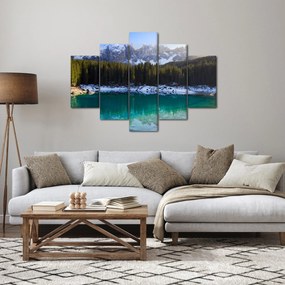 Obraz - Jazero Karersee (150x105 cm)