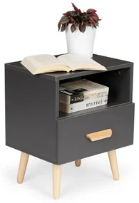 Nočný stolík ModernHome, Grafitový