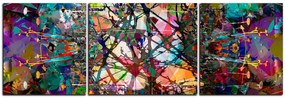 Obraz na plátne - Kvetinové grunge pozadia - panoráma 5108C (90x30 cm)