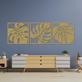 Drevená nástenná dekorácia Monstera | SENTOP PR0536