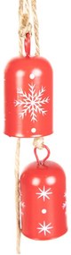Závesná vianočná dekorácia SASI zvončeky 865508