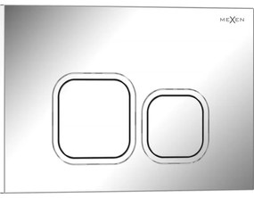 Mexen Tex 03, splachovacie tlačidlo, lesklý chróm, 6103-03