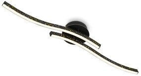 Briloner 3718-025 - LED Prisadený luster REY 2xLED/6W/230V čierna BL1414