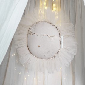 Závesná dekorácia slnka púdrovo ružová 35x35x5cm