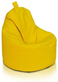 Sedací vak Yoko ekokoža / polyester TiaHome - Žltá