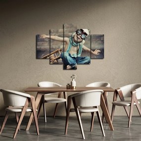 Obraz - Mladý letec (150x105 cm)