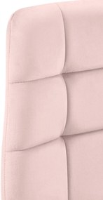 Jedálenská stolička Tilde - zamat, kovové nohy čierne - Ružová