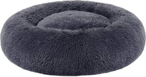 Pelech pre psa, pelech pre mačku, mäkký plyš, veľkosť S, tmavošedý