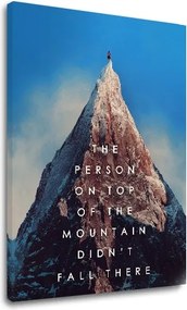 Motivačný obraz na stenu The person on top