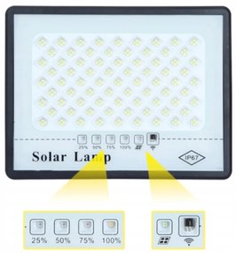 BERGE Solárne LED svietidlo DAKAR - 200W - PIR