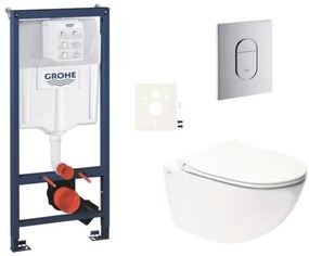 Závesný wc set do ľahkých stien / predstenová montáž SAT Infinitio SIKOGRSIN11A