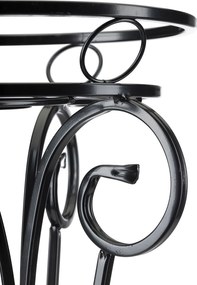 STOJAN NA KVETINÁČ SHANE 74X34 CM ČIERNA