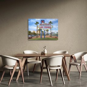 Sklenený obraz - Las Vegas (70x50 cm)