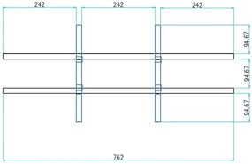 Triediaci regál PRIMO WHITE, 800 x 420 x 740 mm, 18 priehradok, biely
