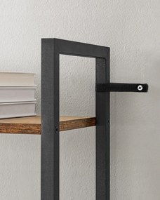 Knižnica TAYLOR 6 políc 186x60cm, rustikálne hnedá