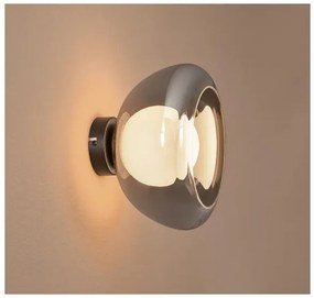Livarno home Nástenná a stropná LED lampa (sivé sklo)  (100393033)