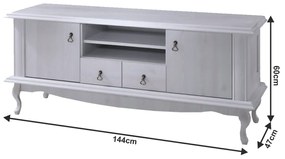 TV stolík/skrinka Valiara DA14 (biela). Vlastná spoľahlivá doprava až k Vám domov. 1017313
