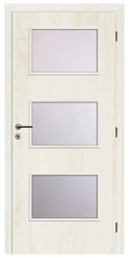 Solodoor Interiérové dvere Etta 6, 70 P, 750 × 1 985 mm, fólia, pravé, Andorra white, presklené