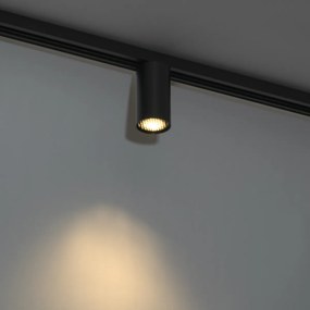 Moderný čierny reflektor pre 1-fázový koľajnicový systém GU10 50 mm - Iconic Ruby Honey