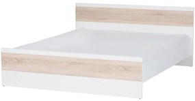 Posteľ 160 Wenecja 03 biely/dub sonoma