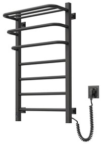 Kúpeľ. elektrický radiátor s term. FORTIS 350W/230V 80,6 cm IP44 čierna pravá