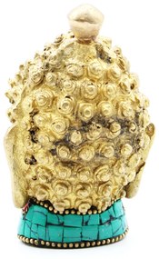 Mosadzná figúrka buddhu - stredná hlava
