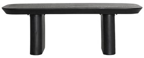 Odkladací stolík 120 x 40 cm roge čierný MUZZA