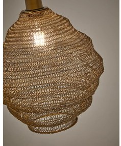 Závesné svietidlo v zlatej farbe s kovovým tienidlom ø 30 cm Sarraco – Kave Home
