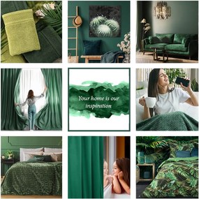 ZATEMŇOVACÍ ZÁVES NA KRÚŽKOCH LILI 140X250 CM ZELENÁ