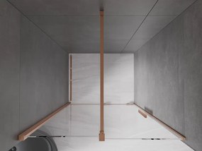 Mexen Velar, posuvné dvere do otvoru 110x200 cm, 8mm číre sklo, medená matná, 871-110-000-01-65