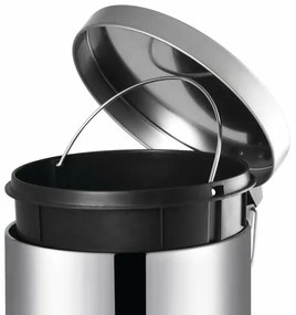 AQUALINE 27112 Simple line odpadkový kôš okrúhly 12 l, nehrdz. oceľ