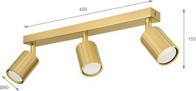 Brilagi - Bodové svietidlo CRISPINA 3xGU10/10W/230V zlaté