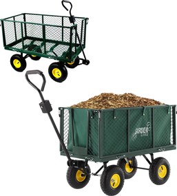 CH Zelený záhradný vozík s odnímateľnými bočnicami Loca XL - 200l