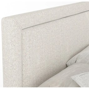 Béžová boxspring posteľ s úložným priestorom 140x200 cm Lavenda – Maison de Rêve