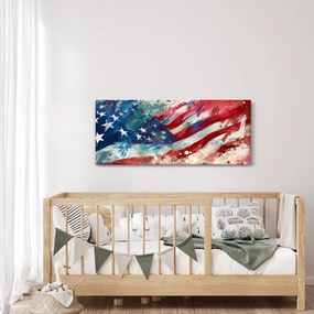 Obraz - Vlajka USA (120x50 cm)