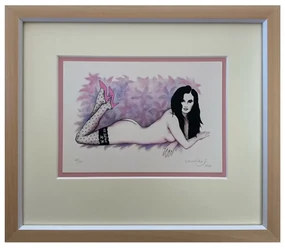 Jelenová Veronika - Burleska ležící | 25.5x22.2