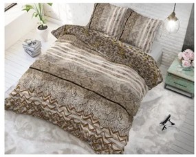 Sammer Tigrované posteľné obliečky na dvojposteľ v hnedej farbe 200x200 cm 5908224093745 200 x 200 cm