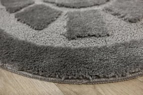 Kúpeľňový koberček Ocean sivý kruh