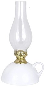Strömshaga Petrolejová lampa Handle Ceramics White