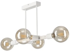 Luster na tyči ASTRID 4xE27/60W/230V biela