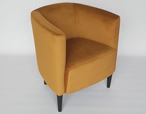 Kreslo Navara, horčicová žltá látka