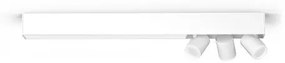 PHILIPS HUE Prisadené stropné LED inteligentné osvetlenie HUE CENTRIS s funkciou RGB, 34W, 3xGU10, 5,7W, teplá b