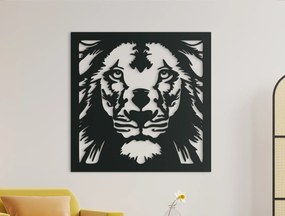 drevko Drevený obraz na stenu Lev kráľ zvierat
