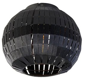 Moderné stropné svietidlo čierne 26 cm - Zoë
