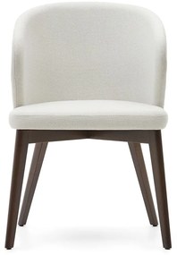 Krémovobiele čalúnené jedálenské kreslo Darice – Kave Home