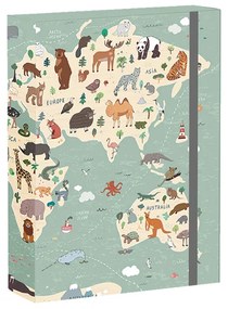 Školský set 5dielny REYBAG World Map 2