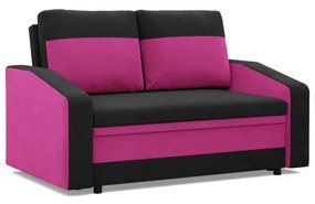 Pohovka ORION čierna / fuchsiová