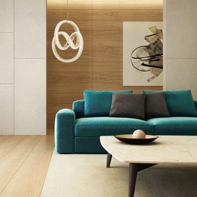 Toolight Toolight, LED závesné svietidlo 24W, 4000K, G068-CP, zlatá, OSW-08665